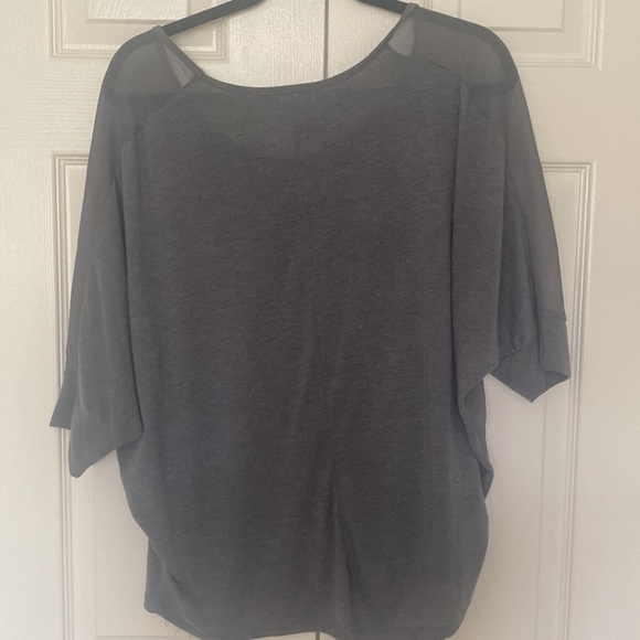 That gray sparkly, fun shirt - Picture 2 of 4